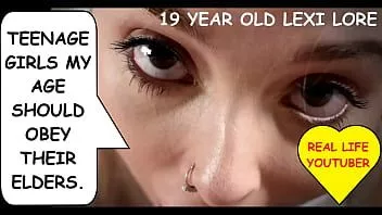 Riproduci "Non ho bisogno di pensare da solo. Mr. Jon può pensare per me." la giovane sottomessa lexi lore parla sporco mentre fa un deepthroat al cazzo del vecchio sporco joe jon