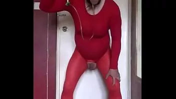 Play Bisexual crossdresser will swallow his own pee while blindfolded and mouth gagged